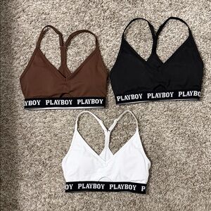PLAYBOY Women's Tri-Color Bralette Collection